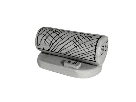 Angled speaker